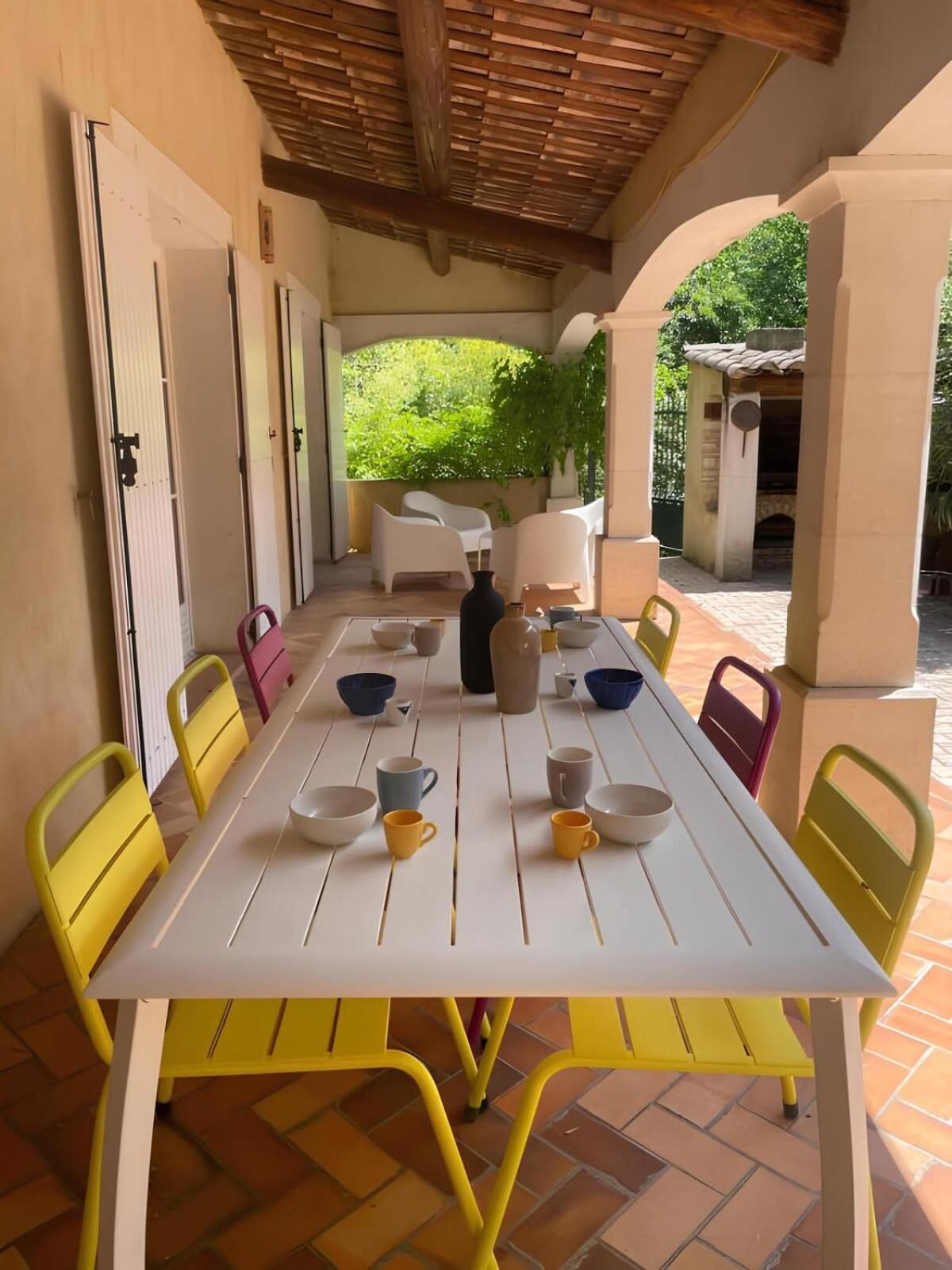 Les Oliviers - Villa 10 People - 5 Min Ardeche Saint-Julien-de-Peyrolas Extérieur photo