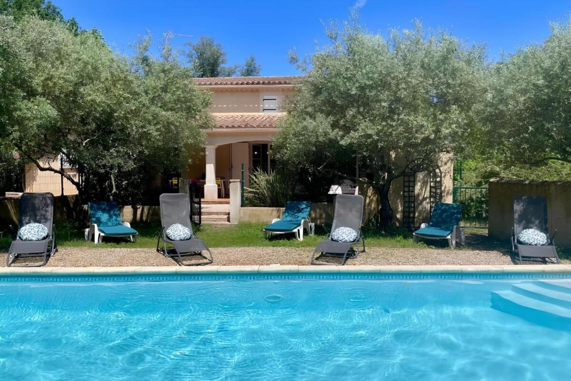 Les Oliviers - Villa 10 People - 5 Min Ardeche Saint-Julien-de-Peyrolas Extérieur photo